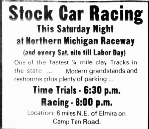 Northern Michigan Speedway - June 16 1978 Ad